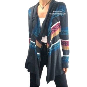 Chip & Pepper Aztec Western Cardigan Sweater Sz S/M Casual Long Cotton Blend